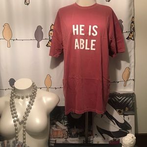 New “HE IS ABLE” Salt + Light T-Shirt LifeWay XL Paprika 100% Cotton - Gift
